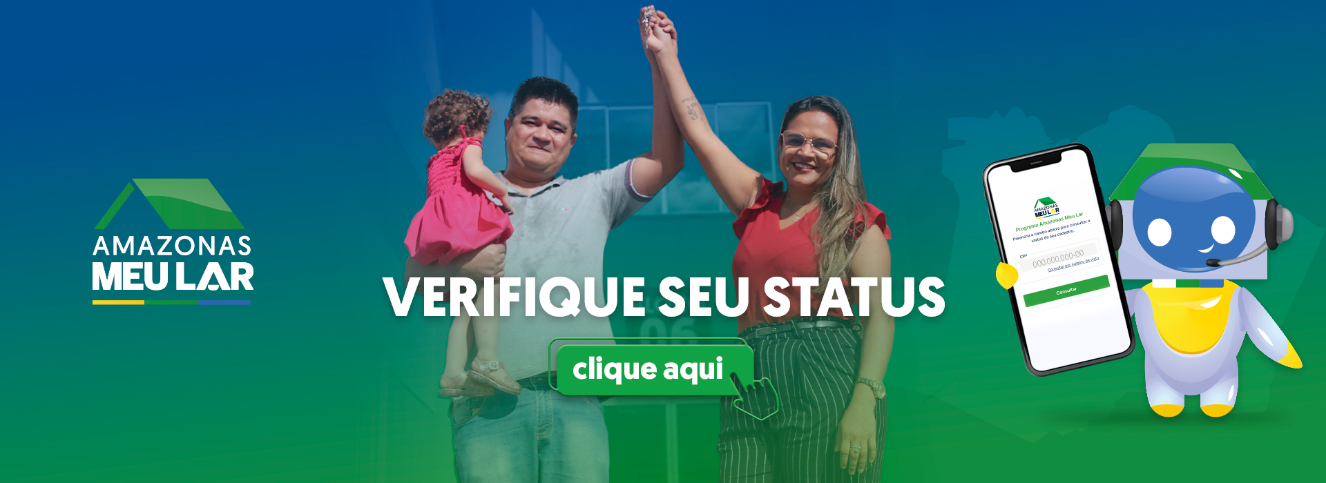 Banner do programa Amazonas Meu Lar